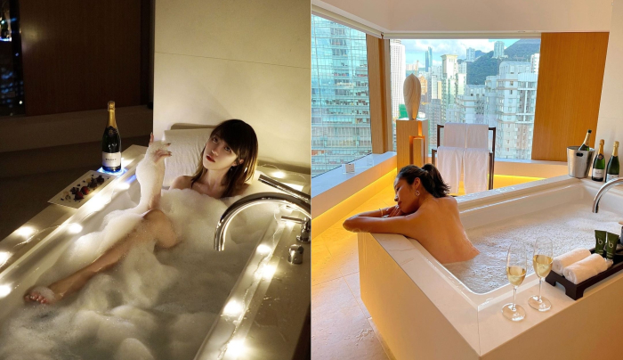  Staycation 打卡_酒店泳池_浴缸酒店